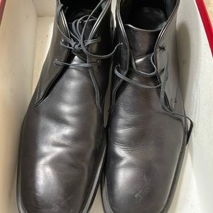 Mens Salvatore Ferragamo size 91/2 Polis Chuka boot black